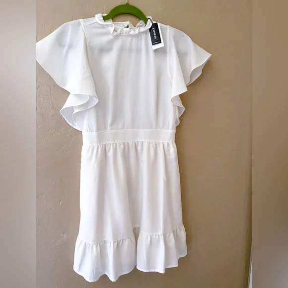 white eyelet cotton dress self-portrait - White Cotton Broderie Dress